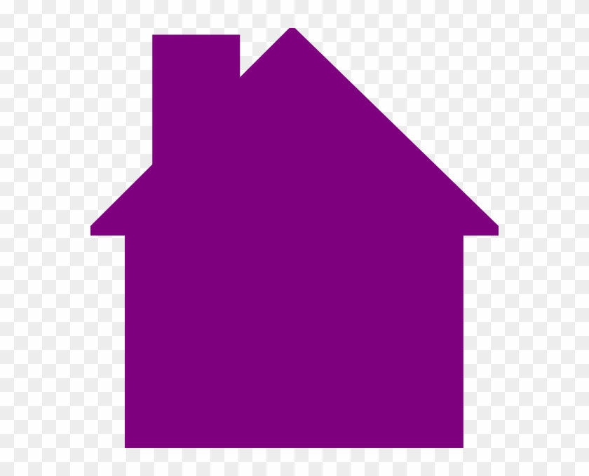 Huge House Cliparts - Purple House Outline #279936