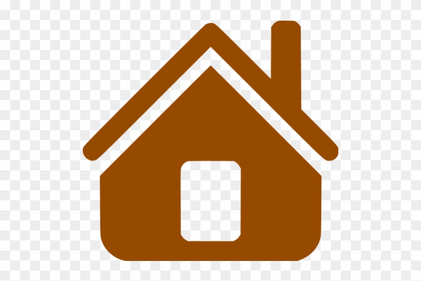 Brown Home Icon With House Icon Png - Transparent Background Home Icon Blue #279961