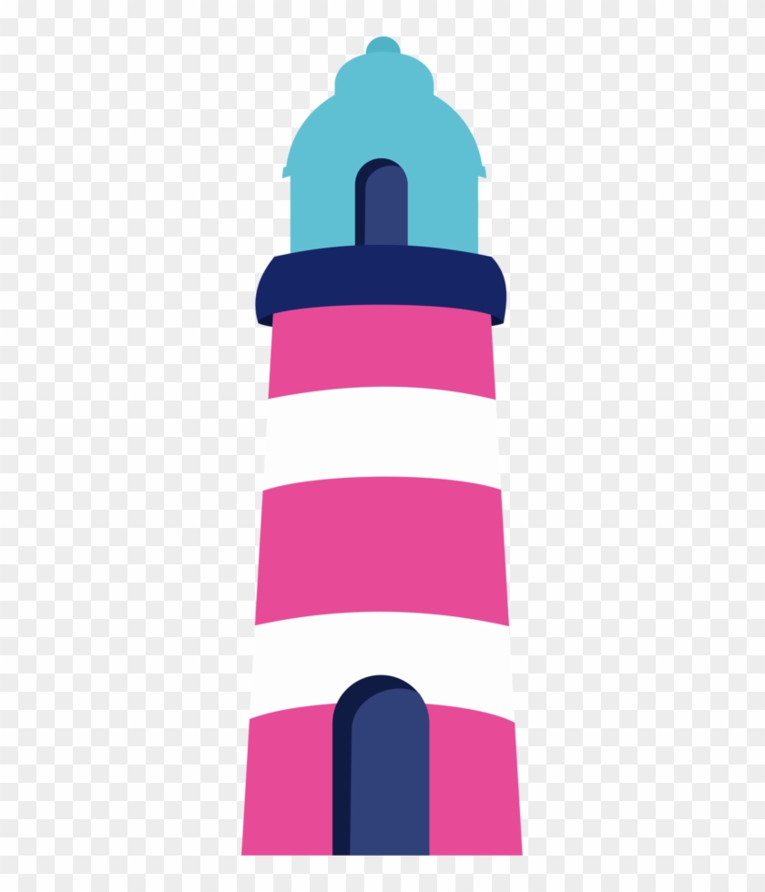 Pin By Maria Eugenia On Imprimibles - Pink And Blue Lighthouse Clipart #279971