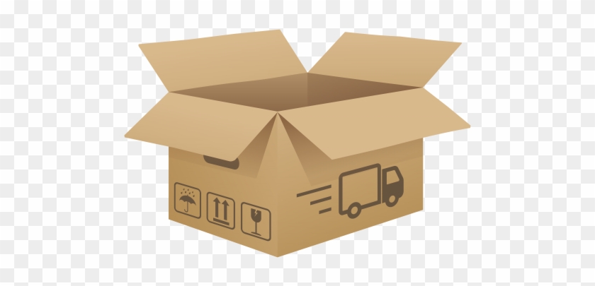 Open Cardboard Box Png Clip Art Image - Box #280021