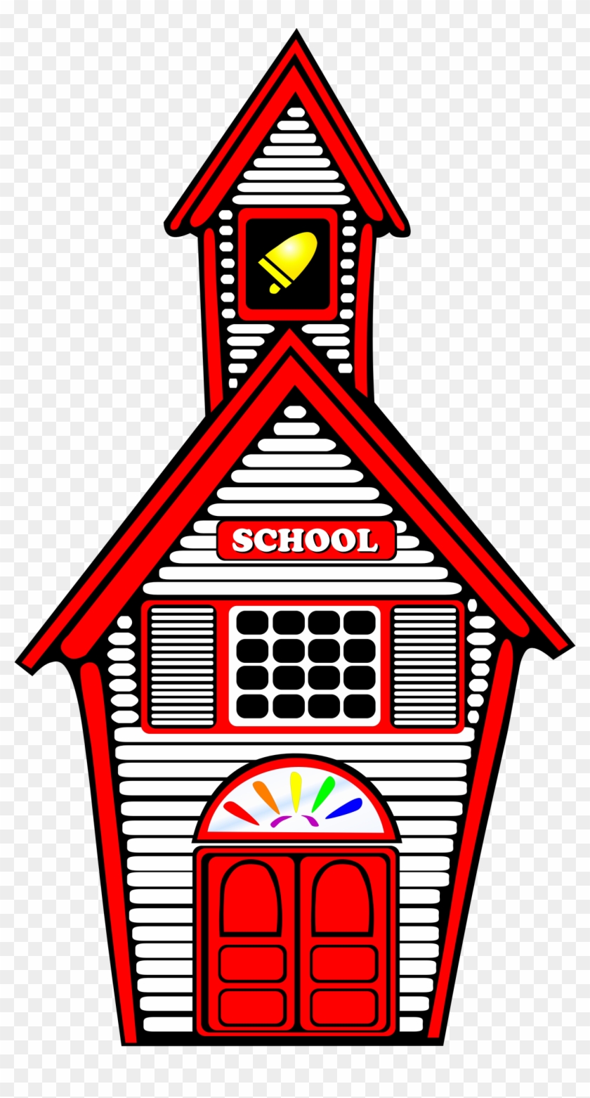 Schoolhouse Clipart Kcn7lnmcq Pictures Whiteschoolhouse - School Building Clip Art #280034