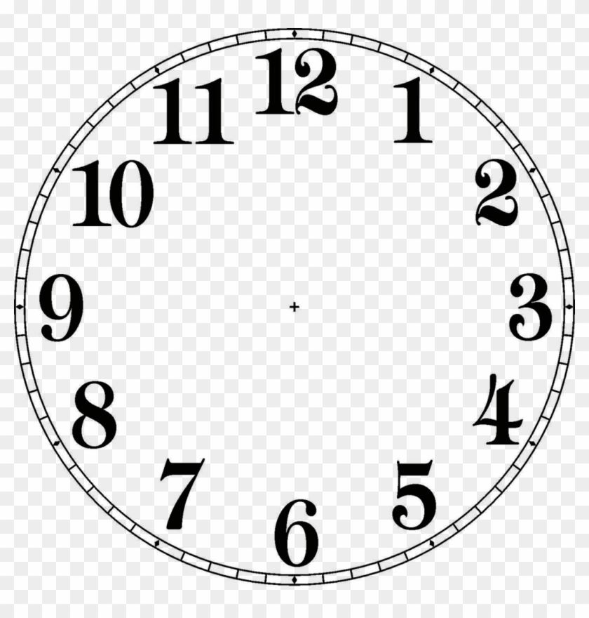 Drawn Clock Clock Face - Clock Face Pdf #280134