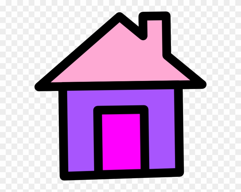 Purple House Clipart - Clipart Maison Noir Et Blanc #280142