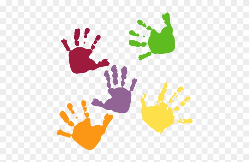 Scrapbooking Ideas - Colourful Hand Prints Png #280181