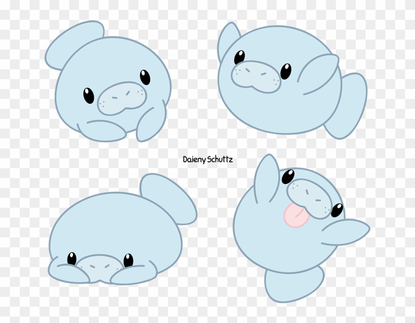 Chibi Manatee By Daieny On Deviantart - Chibi Manatee #280186