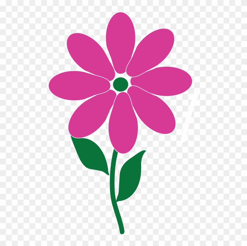 Purple And Green Flower Clipart - Flower Icon Png #280261