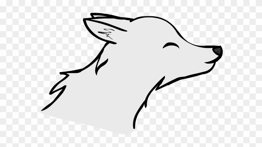 Pretty Anime Wolf Drawing In Two Whole Colors  Anime Wolf  Free  Transparent PNG Clipart Images Download