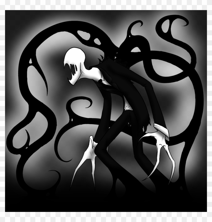 Free Creepy Slender Man Drawings - Imagenes De Eslenderman Animado #280450