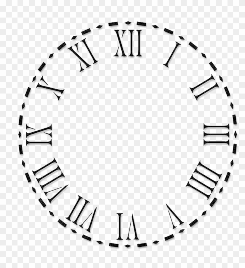 Clock Face Roman Numerals Numeral System - Roman Numeral Clock Face #280459