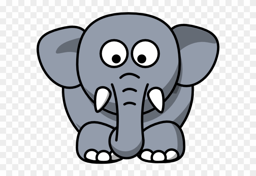 Elephant Face Clipart - Elephant Drawing Cartoon #280468