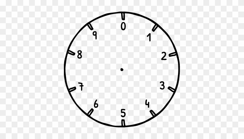 A Clock Face With The Numbers 0 To 9 Around Inside - Graphic Organizer For Culture #280527