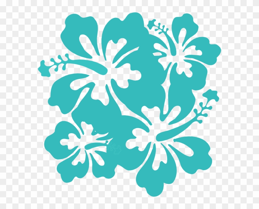 Hibiscus Clipart Teal - Hibiscus Clip Art #280533