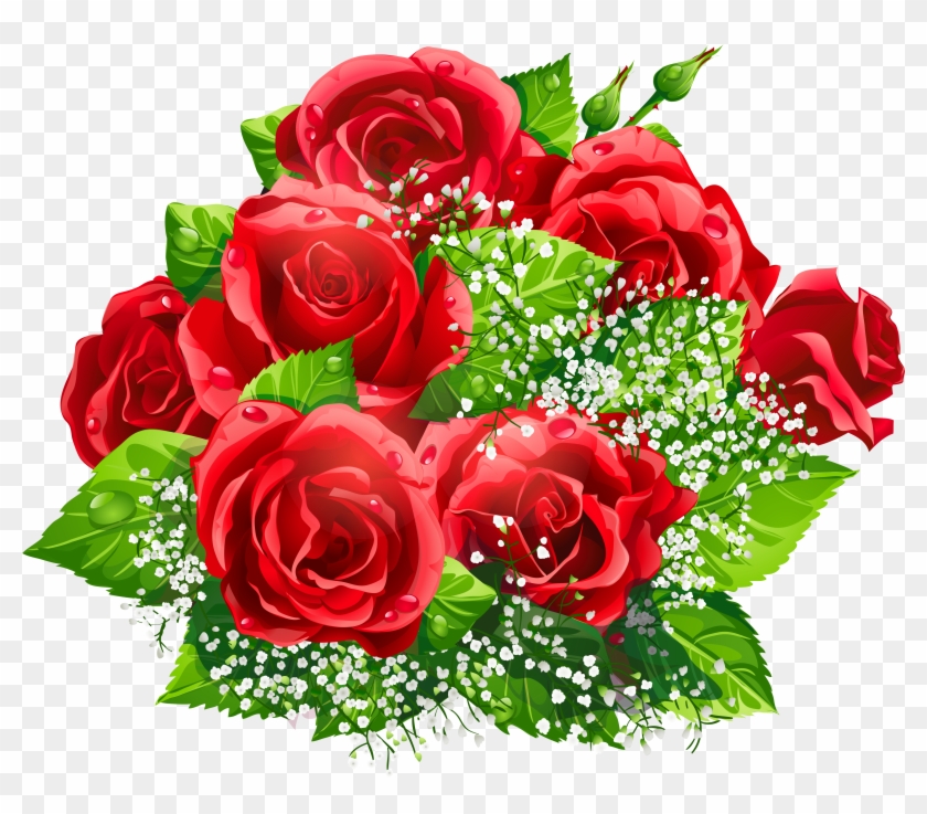 Beautiful Red Roses Decor Png Clipart - Beautiful Red Roses Decor Png Clipart #280557