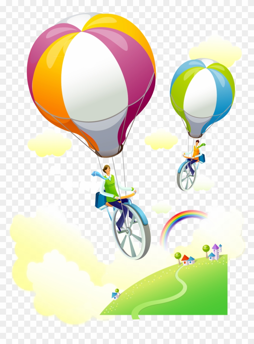 Hot Air Balloon Cartoon Drawing - Hot Air Balloon Cartoon Drawing #280636