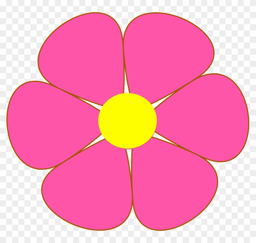 Hibiscus Flower Outline 22, Buy Clip Art - Transparent Background Floral Clip Art #280564