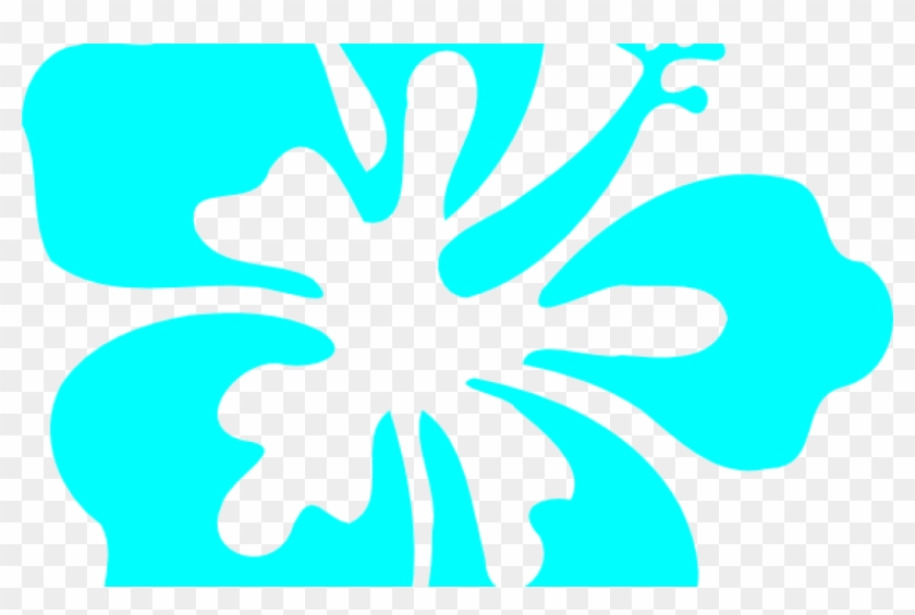 Turquoise Hawaiian Hibiscus Clipart - Hibiscus Clip Art #280587