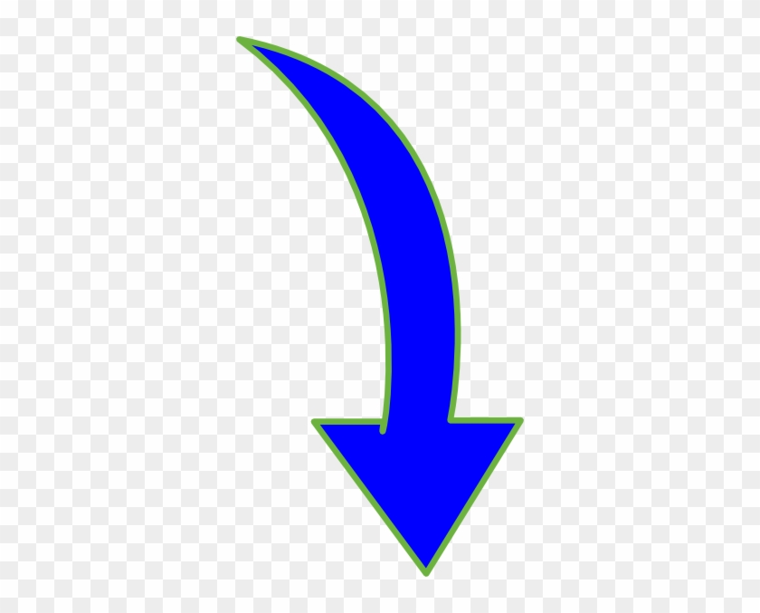 Arrow Pointing Down - Curved Arrow Pointing Down #280598