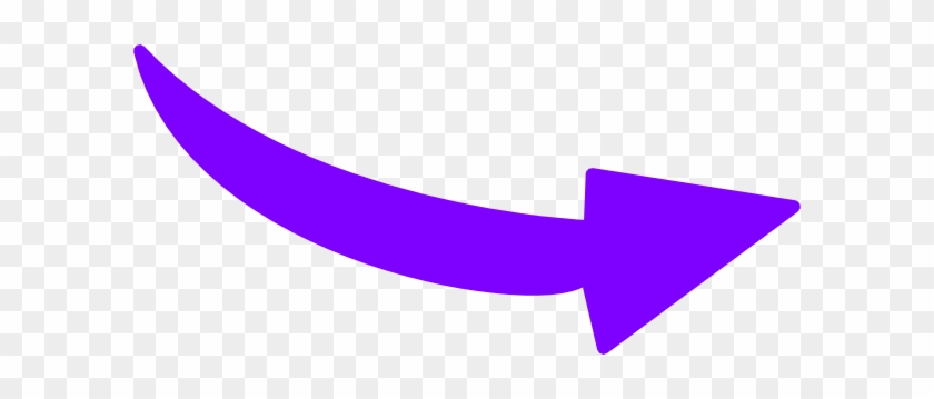 Purple Curvy Arrow Clip Art At Clker - Curved Arrow Png Purple #280606