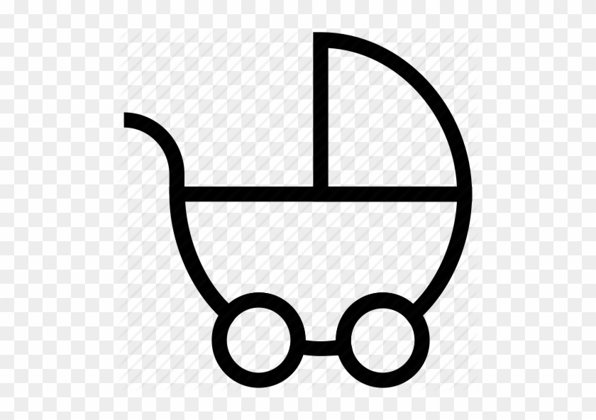 Baby Buggy, Baby Carriage, Baby Cart, Baby Transport, - Baby Carriage Outline #280628