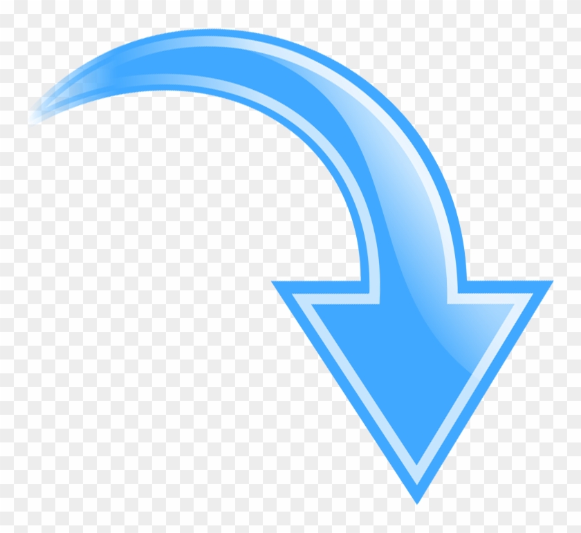 Computer Icons Organization Clip Art - Blue Curved Arrow Png #280721