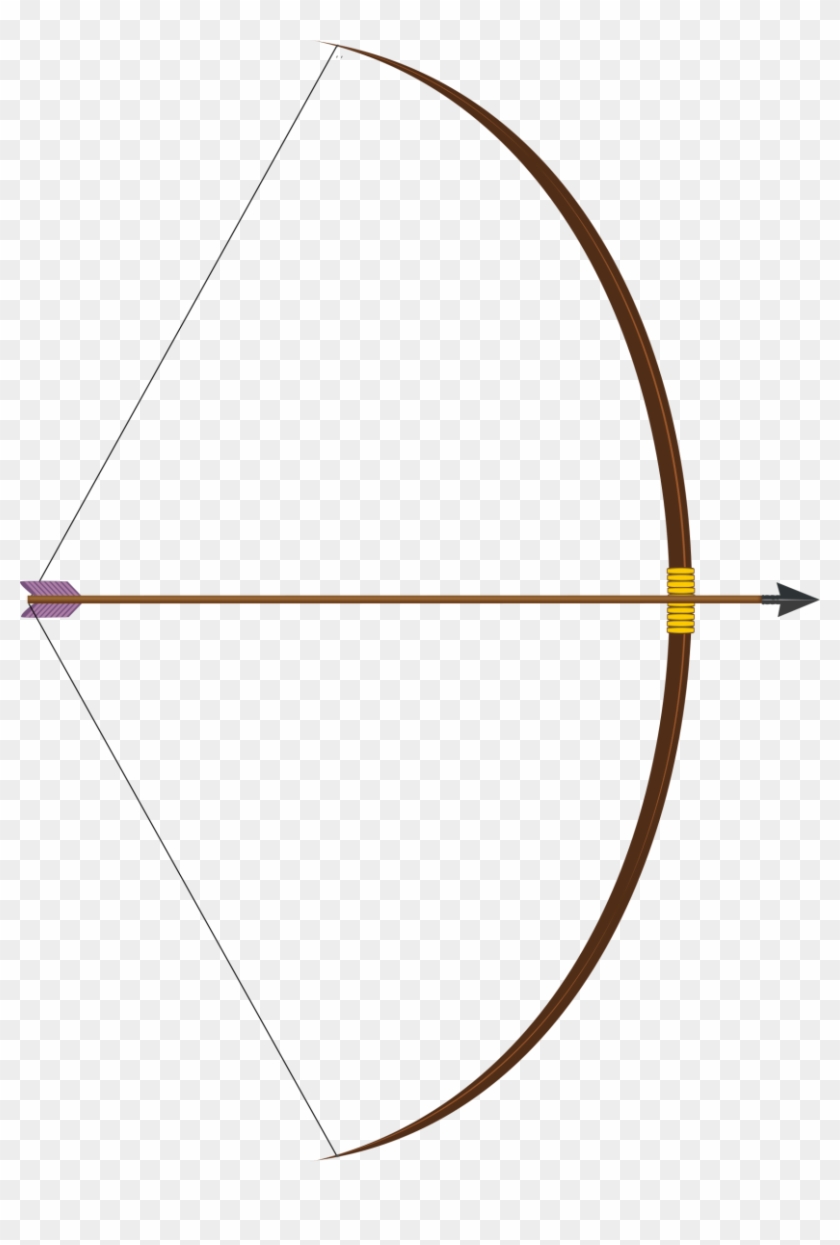 Clipart Bow With Arrow - Simple Bow And Arrow #280749