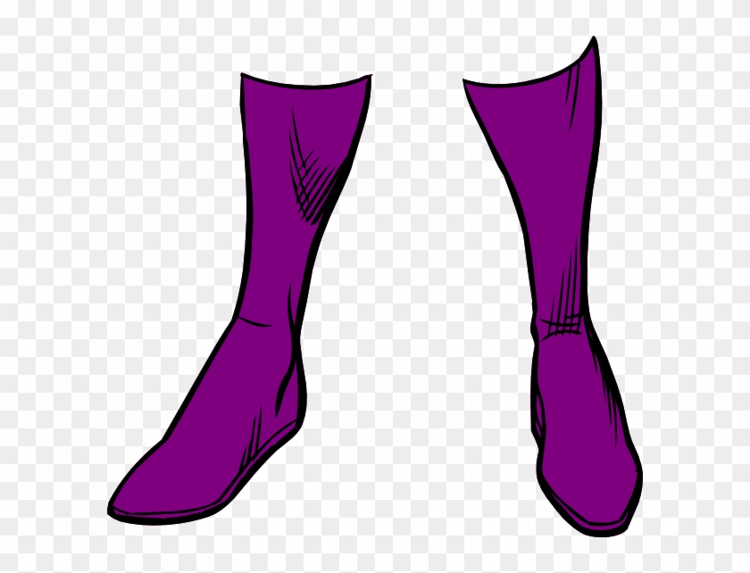 Purple Boots Clip Art - Superhero Clip Art Boots #280880
