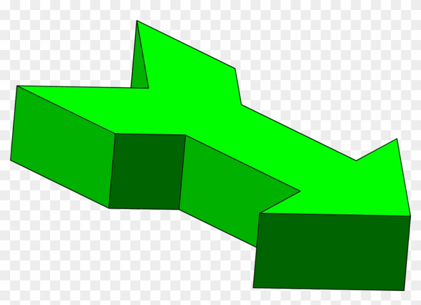 Arrows Green Free Stock Photo Illustration Of A 3d - Green Arrow Point Right #280939