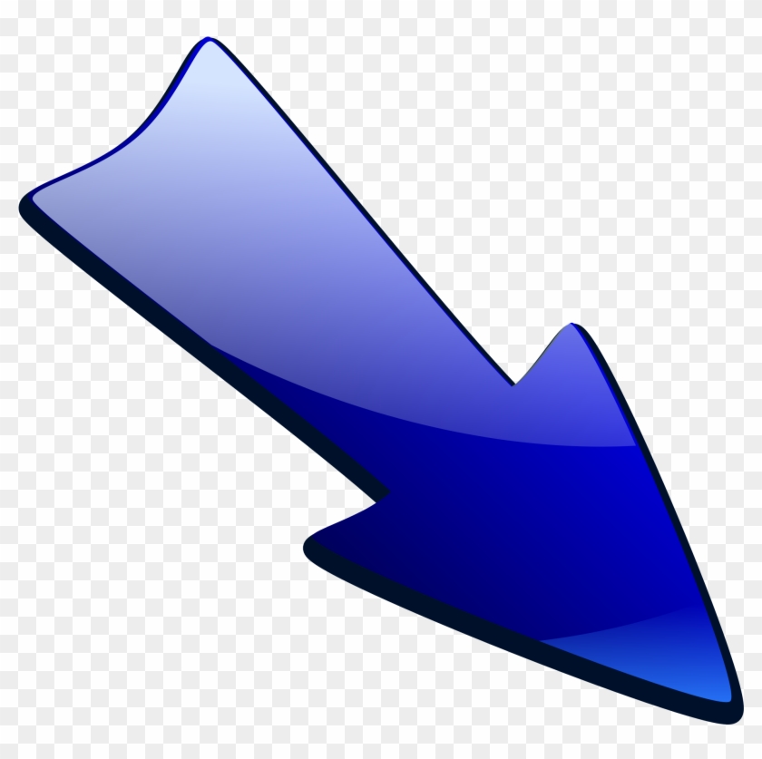 Clipart - Arrow Pointing Down Right #280997