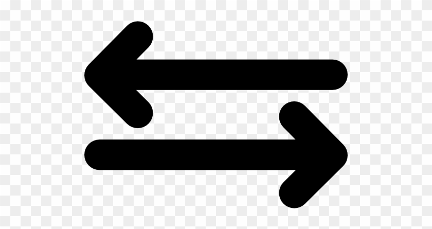 Right And Left Straight Arrows Vector - Flechas De Izquierda A Derecha #280996