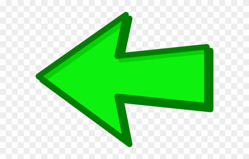 Green Arrow Green Left Clip Art At Clker - Left Green Arrow Png #281054