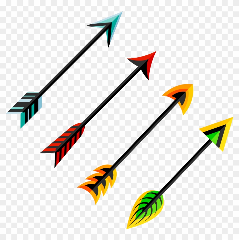 Feather Arrow Euclidean Vector Clip Art - Feather Arrow Euclidean Vector Clip Art #281196