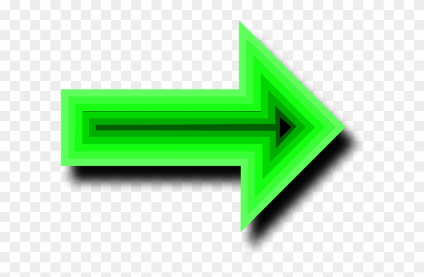 Picture Of An Arrow Pointing Right - Green Arrow Pointing Right #281206