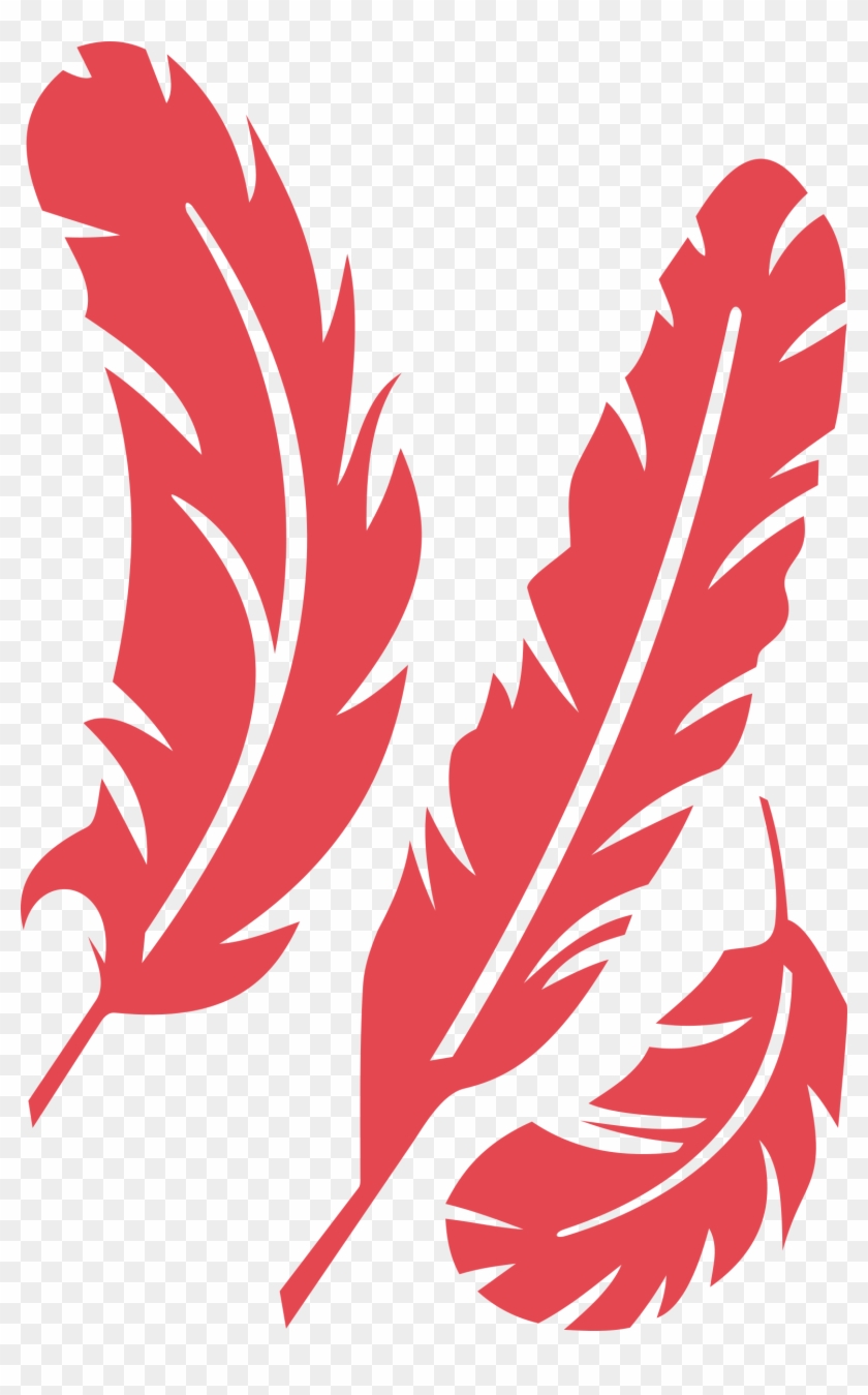 Red Feathers By @cyberscooty, 3 Red Feathers, On @openclipart - Red Feather Clip Art #281229