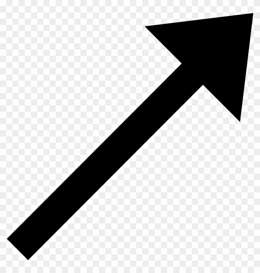 File - Arrow Northeast - Svg - Arrow Pointing Diagonally Up #281273
