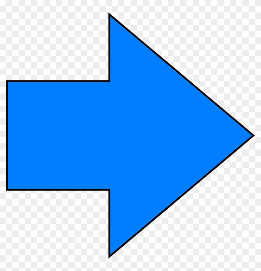 Right Clipart Blue Arrow - Blue Arrow Right Png #281339