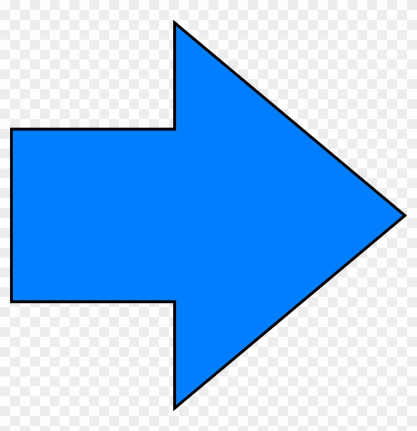 Right Clipart Blue Arrow - Blue Arrow Right Png #281339