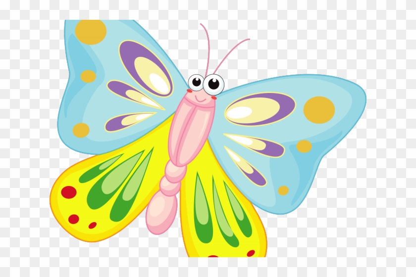 Butterfly Flowers And Butterflies Clipart Image - Sketch Of Colourful Butterfly #281416