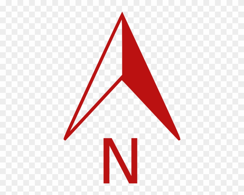 Red North Arrow #281462