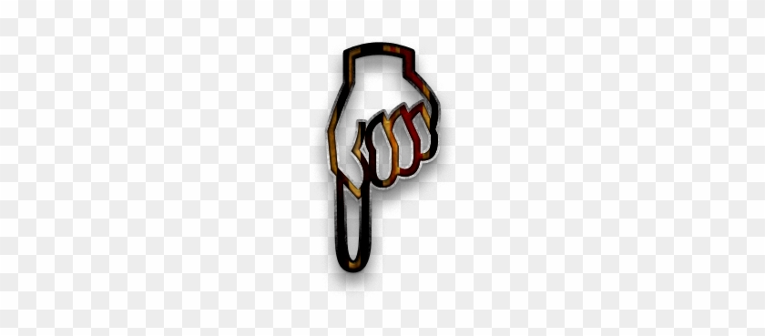 Pointing Down Hand Icon Clipart - Icon #281546