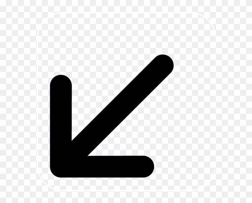 Arrow Left Down - Arrow Down Left Symbol #281548