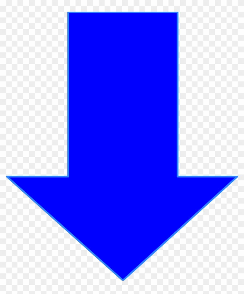 Arrow In Blue - Blue Down Arrow #281873