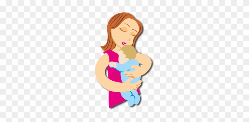 Mom Making Kid Eat Cartoon - Mom And Baby Cartoon Png #281869