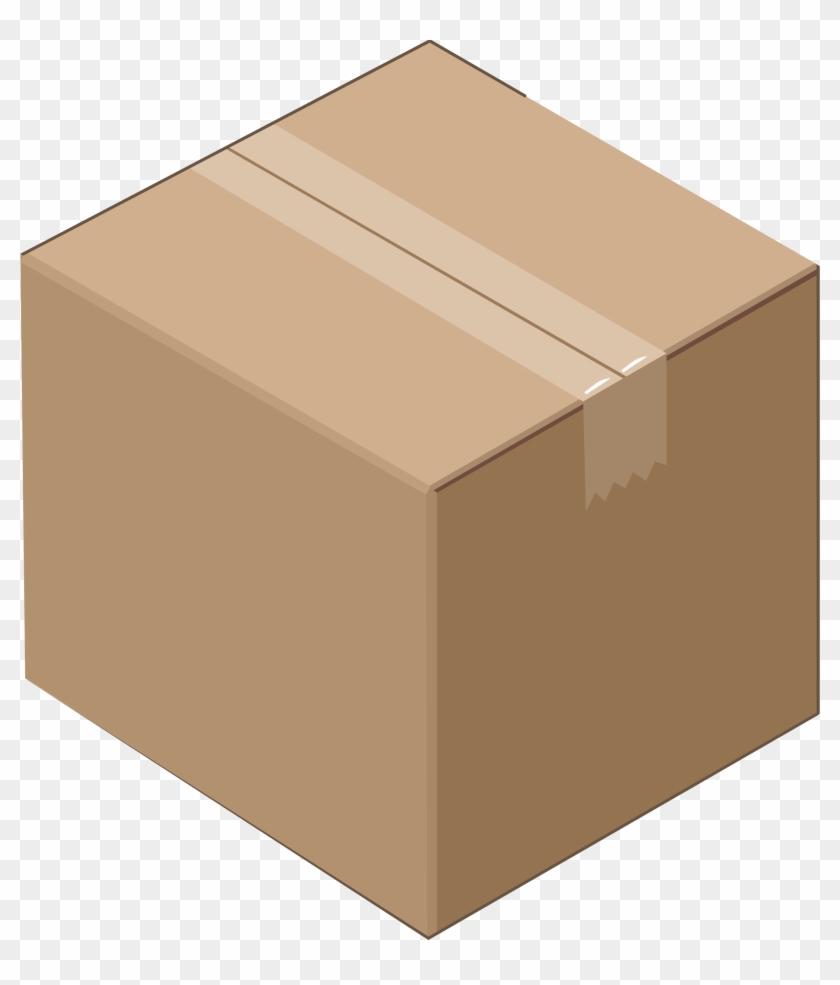 3d Box Clipart Png - Cardboard Box Clipart #281913