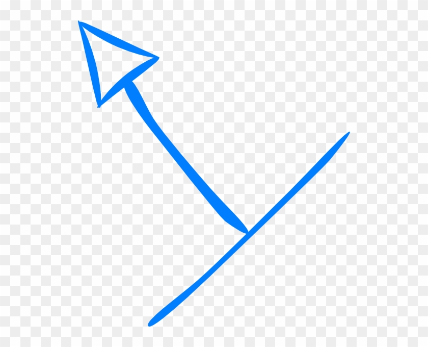 Embedded Blue Arrow Point Up Left Svg Clip Arts 534 - Clip Art #281934