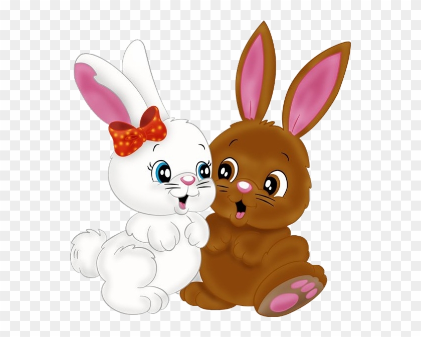 Baby Bunny Girls Cute Digital Clipart Easter Bunny - Cute Cartoon Baby Bunny #281962