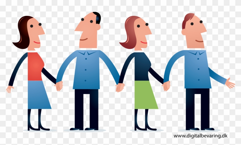 Illustration Of Four People Holding Hands - Common Purpose #281973