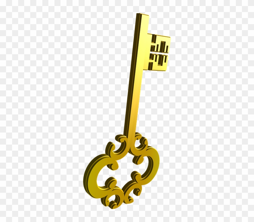 Golden Key Cliparts 26, Buy Clip Art - Template #281981