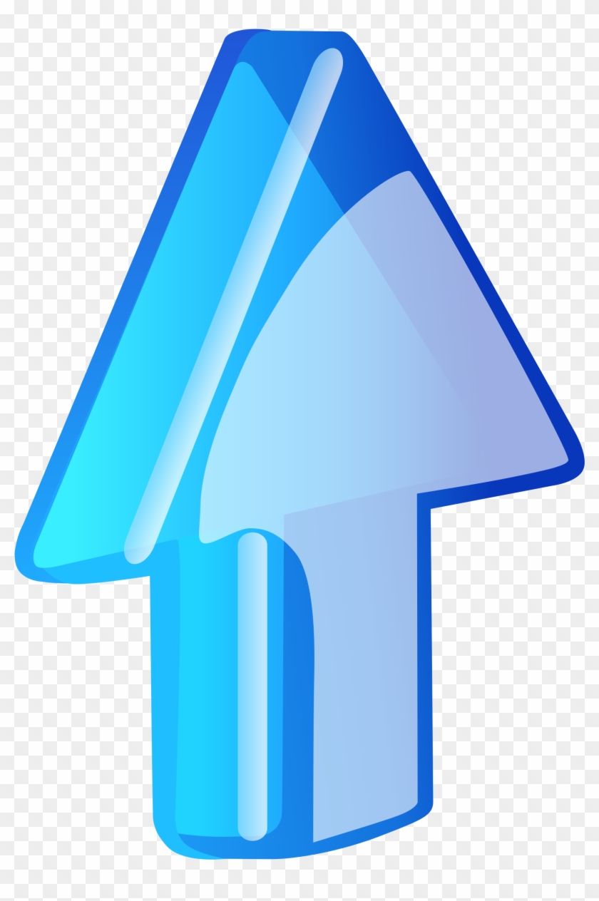 Open - Blue Glass Arrow Png #282006