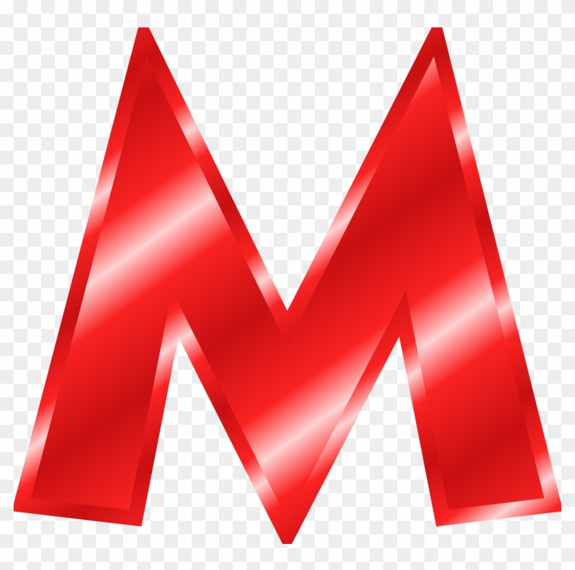 Decorative Letter M Clipart - Big Red Letter M #282011