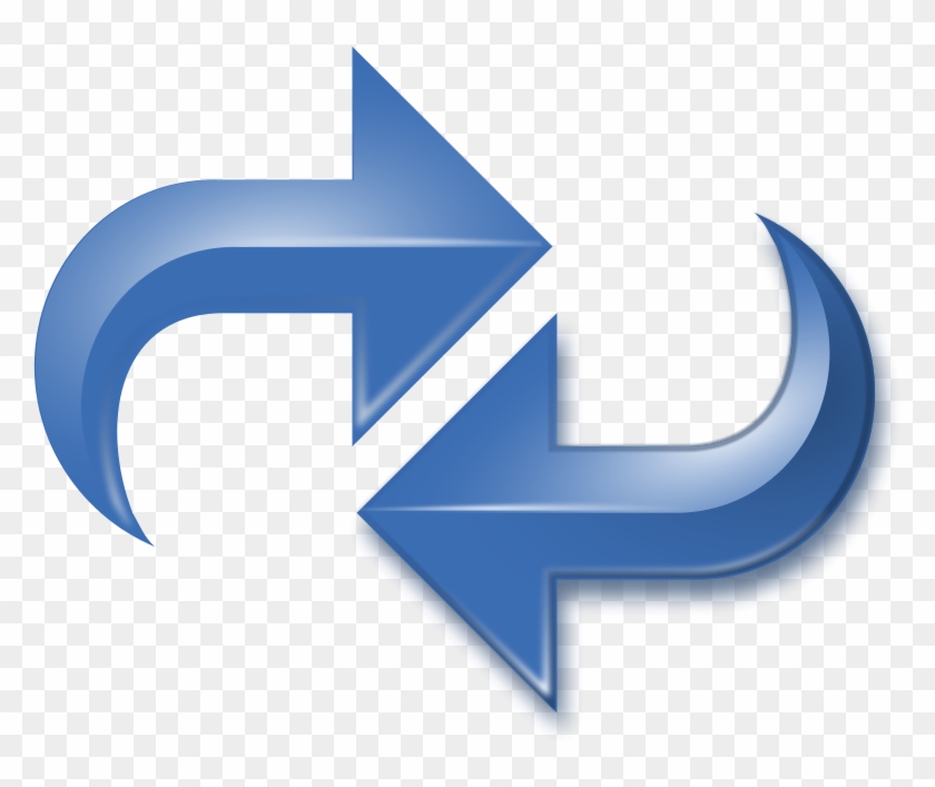 Arrows, Double Reversed, Blue Png Images - Reverse Arrows #282015